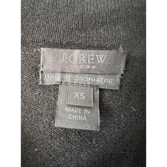 J. Crew Collection Women's Open Front Cashmere Cardigan Long Sleeve Black SZ XS - Picture 9 of 10
